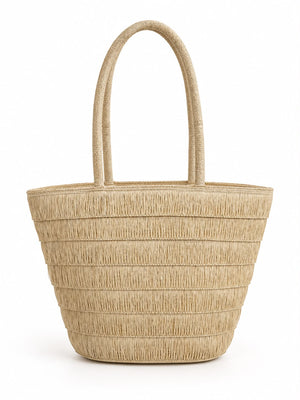 Honeycomb Straw Shopper