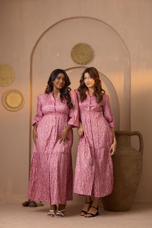 Serene Mauve Pink Dress