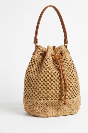 Coastal Chic Straw Pouch