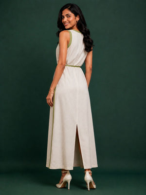 The Sage Tie Dress