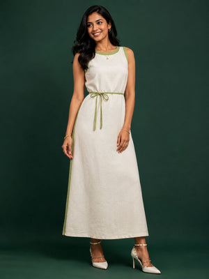 The Sage Tie Dress