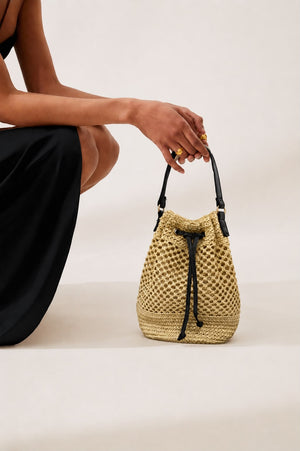 Coastal Chic Straw Pouch