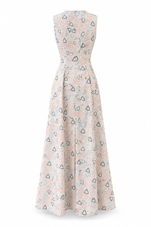 Soft Geometry Button Down Dress