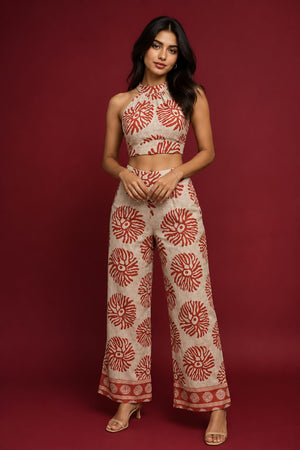 Crimson Coral Set (Pant)