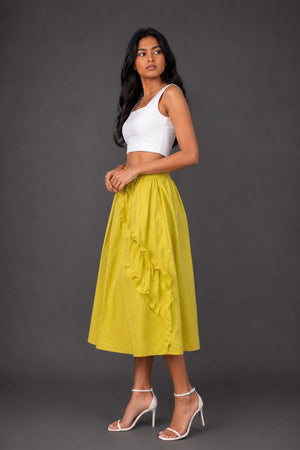 Citrus Sunshine Ruffle Skirt
