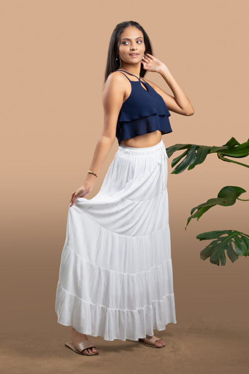 Long Skirt With Layer